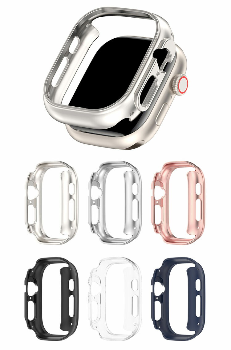 Apple Watch Series 9/8/7/Ultra 2/1 ケース カバー アップルウォッチ シリーズ9/8/7/ウルトラ2/1 41mm/45mm/49mm ハードカバー 保護ケース 装着簡単｜it-donya｜02