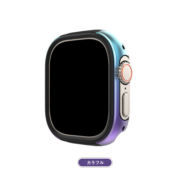 Apple Watch Ultra 2/1 カバー 耐衝撃 ケース バンパー TPU + アルミ 簡単装着 かっこいい アップルウォッチ ウルトラ 49mm 軽量 液晶保護なし |  | 02