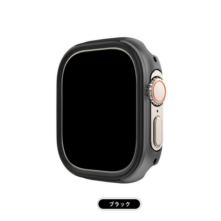 Apple Watch Ultra 2/1 カバー 耐衝撃 ケース バンパー TPU + アルミ 簡単装着 かっこいい アップルウォッチ ウルトラ 49mm 軽量 液晶保護なし |  | 04