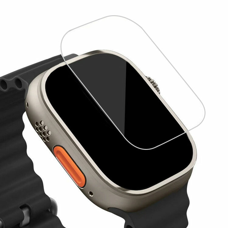 Apple Watch Ultra 2/1 �K���X�t�B���� �����K���X �t���ی�v���e�N�^�[/�K���X �t�B���� �t���ی십���K���X �t�B���� �A�b�v���E�H�b�` �E���g��2/1
