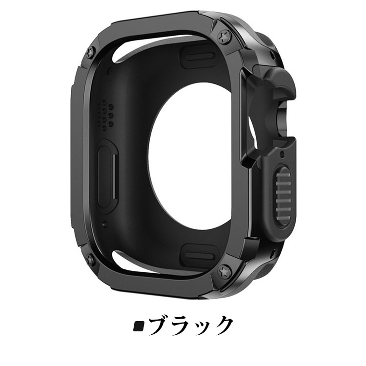 Apple Watch Ultra 2 バンパー ケース プラスチック メッキ ハードケース 49mm かっこいい アップルウォッチ ウルトラ2 カバー |  | 05