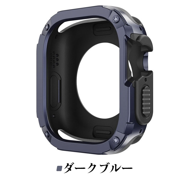Apple Watch Ultra 2 バンパー ケース プラスチック メッキ ハードケース 49mm かっこいい アップルウォッチ ウルトラ2 カバー |  | 07