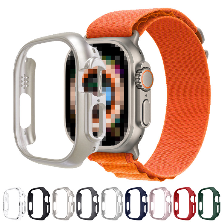 Apple Watch Ultra 2/1 �o���p�[ �P�[�X �ϏՌ� �v���X�`�b�N �n�[�h�P�[�X �o���p�[ 49mm ���������� �A�b�v���E�H�b�` �E���g��2/1 �J�o�[