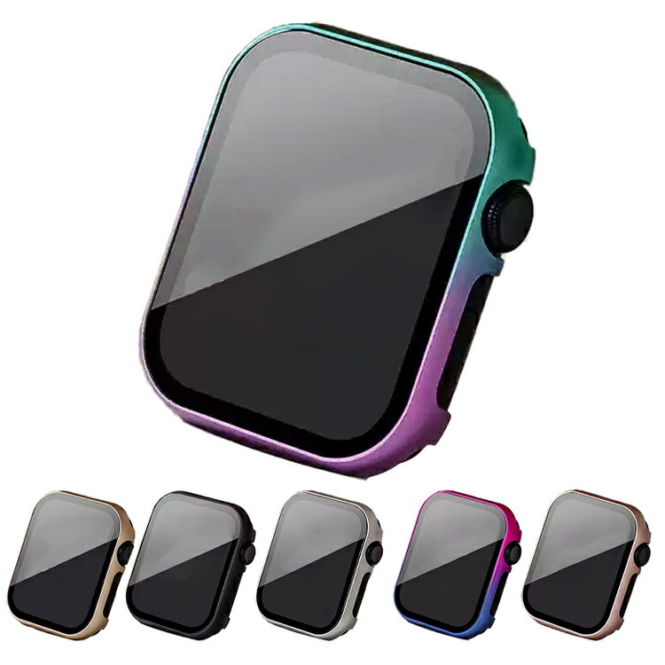 Apple Watch Series 10 ケース/カバー 液晶面強化ガラス アルミカバー メタルケース 全面保護 液晶カバー アップルウォッチ10 42mm/46mm バンパーカバー | 