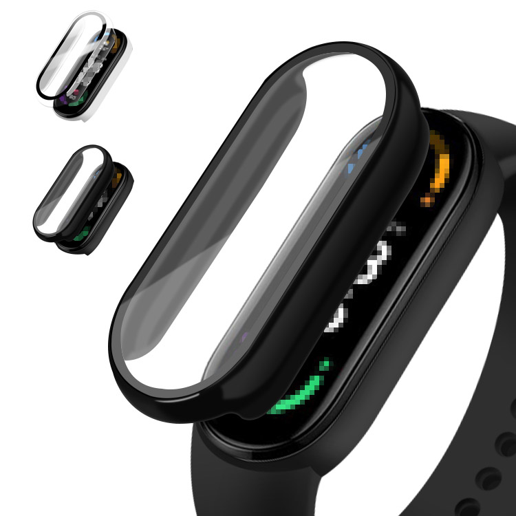 Xiaomi Smart Band 7 ケース カバー ガラスフィルム付き シャオミ小米 Smart バンド7 全面保護 液晶保護ケース 単色/クリア  フィルム一体 ハードケース :band7-km3-z220531:IT問屋名古屋店 - 通販 - Yahoo!ショッピング