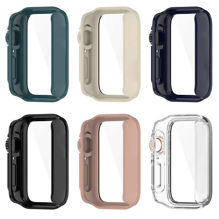 Xiaomi Smart Band 9 Pro ケース カバー 強化ガラスガラスフィルム付き