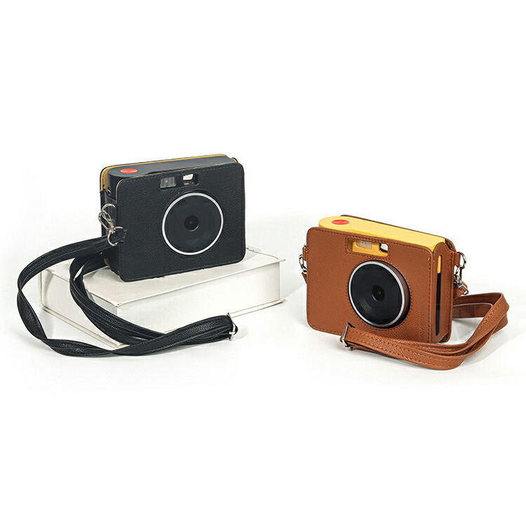 Kodak Mini Shot 3 RETRO ケース C300R カバー ショルダーストラップ
