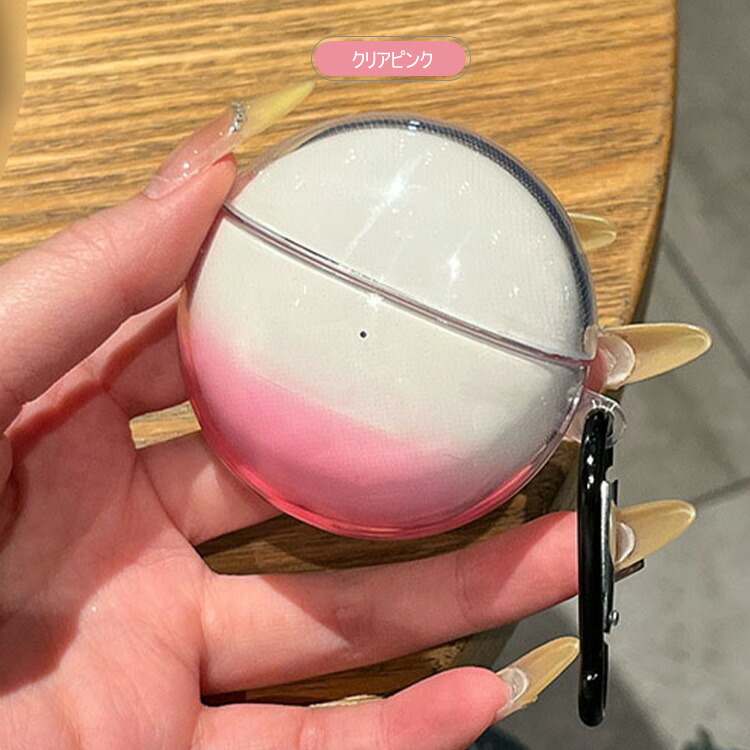 HUAWEI FreeClip 2 クリアケース クリア 透明 TPU シンプル カラビナ