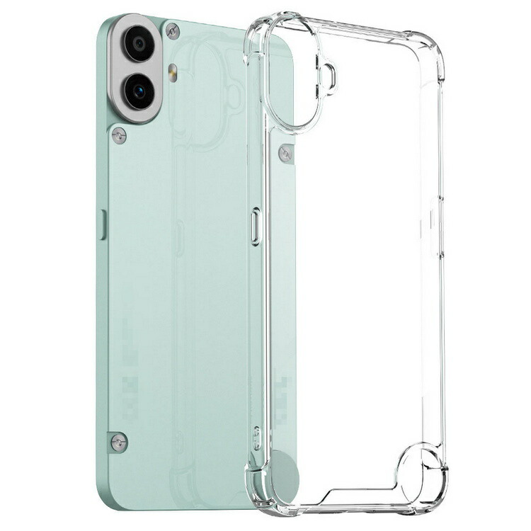 CMF Phone 1 �N���A�P�[�X �ϏՌ� �J�o�[ �V���v�� �N���A ���� �p �ی� �R�[�i�[�o���p�[ TPU �\�t�g�P�[�X �X�g���b�v�� �ϏՌ��P�[�X Nothing