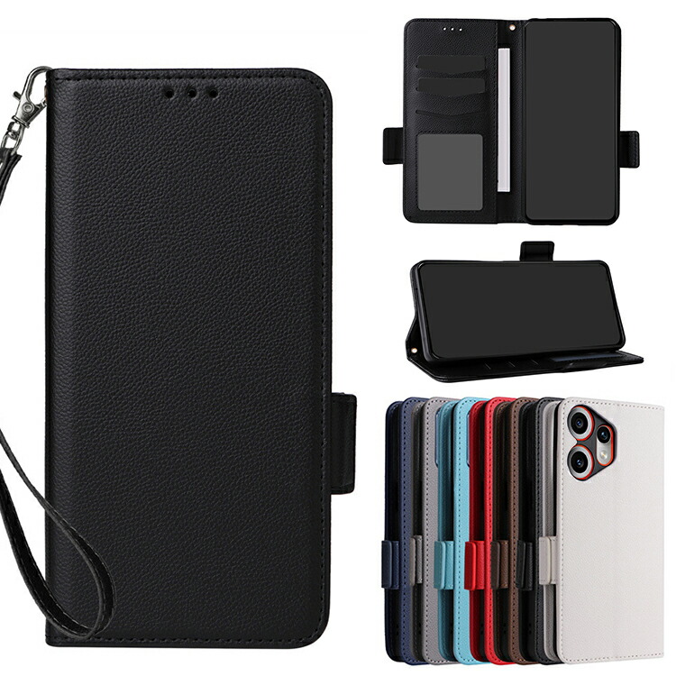 CMF Phone 2 Pro �P�[�X �蒠�^ �J�o�[ PU���U�[ �X�g���b�v�t�� �蒠�^PU���U�[�P�[�X �X�^���h�@�\ �J�[�h���[ �X�g���b�v�� Nothing �i�b�V���OCMF