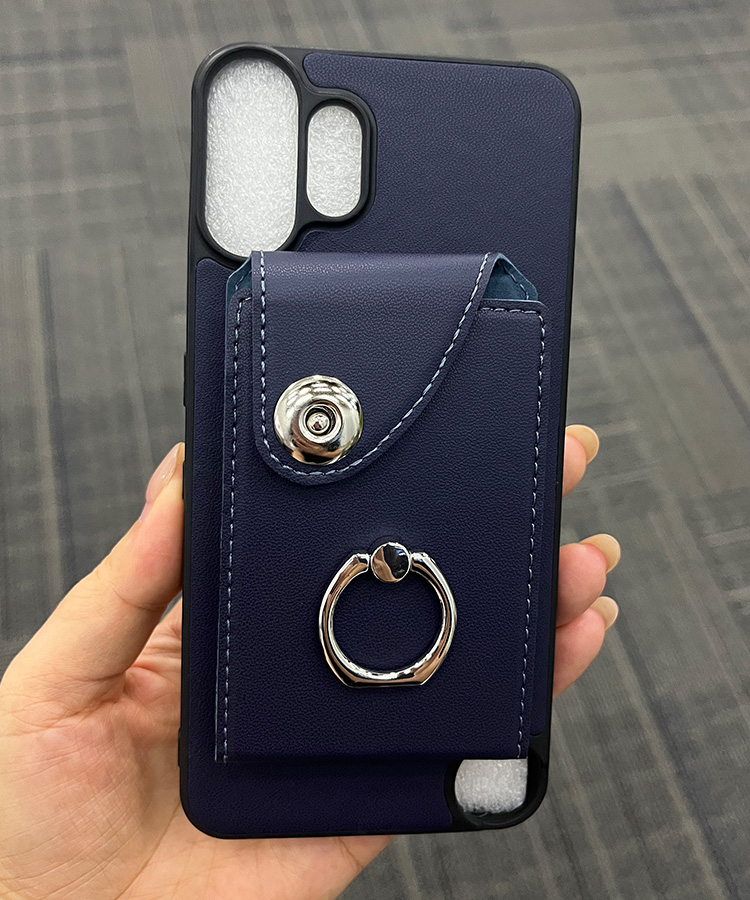 CMF Phone 2 Pro ケース 耐衝撃 カバー PUレザー 一体型リング付き