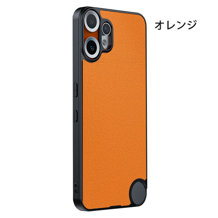 CMF Phone 2 Pro ケース カバー マット PUレザー ストラップ穴 Nothing