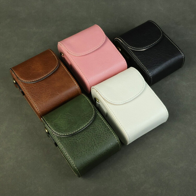 LUMIX DC-TZ99 ケース ZS99 カバー ショルダーストラップ付き PUレザー