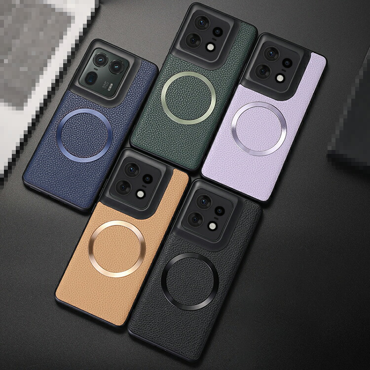 美品　motorola edge 50s PRO 本体　ケース　充電器 Edge 50 Pro ケース 50s 背面PUレザーケース Qi充電 ワイヤレス