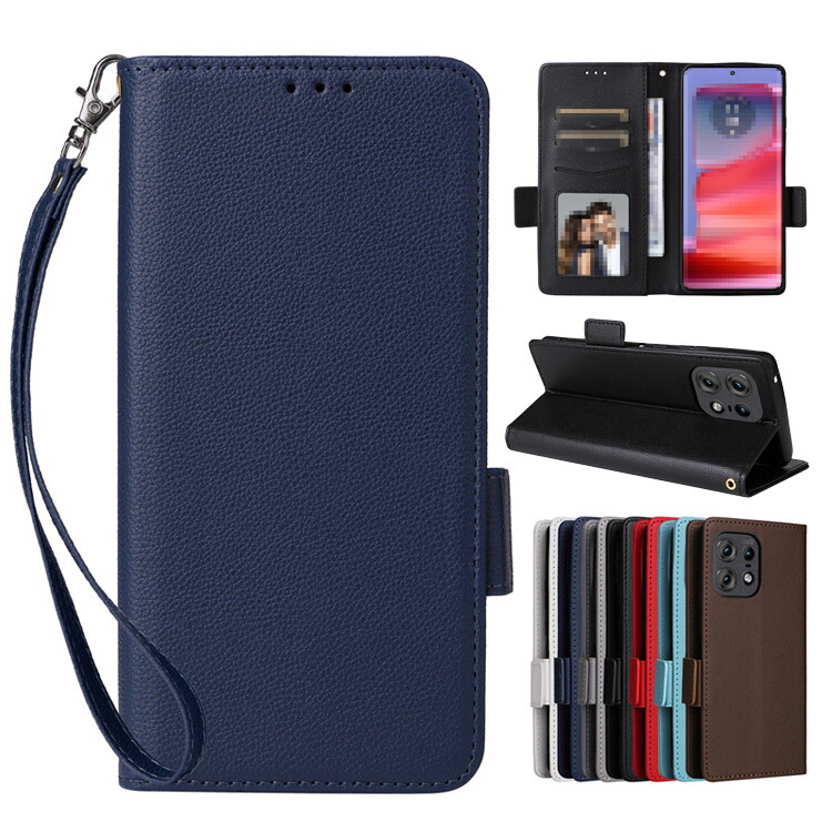 Motorola Edge 50 Pro / 50S Pro �P�[�X �蒠�^ �J�o�[ �R �X�g���b�v�t�� PU���U�[ �蒠�^���U�[�P�[�X �X�^���h�@�\ �J�[�h���[ ���g���[�� �G�b�W 50 �v��