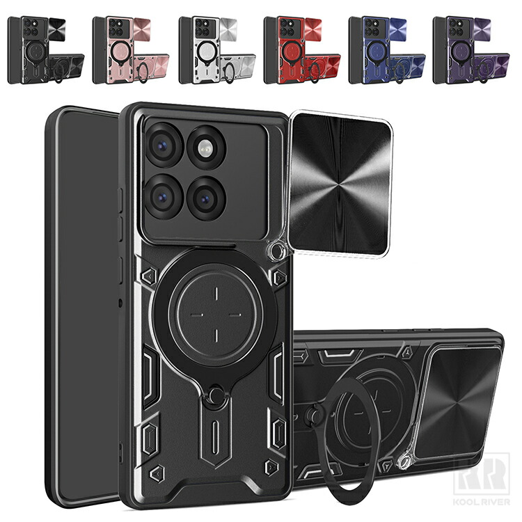 Edge 70 �P�[�X �ϏՌ� 70Pro �J�o�[ �J�����ی�J�o�[�i��]���j �����Y�ی� ��̌^�����O�t�� �X�^���h�@�\ �}�O�l�b�g���ԍڃz���_�[�Ή� �V���v��