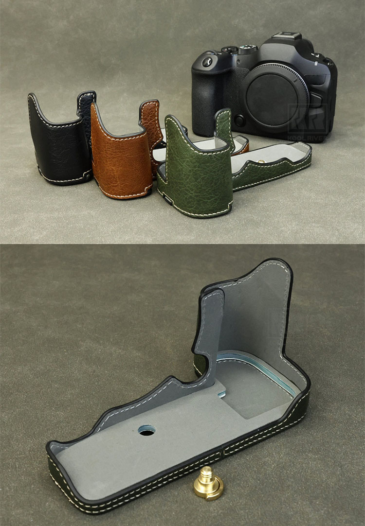 EOS R6 Mark対応 III ケース Mark II / R5 カメラケース PUレザー