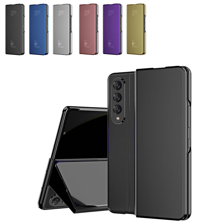 Samsung Galaxy Z Fold3 5G SCG11 SC-55B ケース 手帳型 かわいい 見開き型 2つ折り 液晶保護 パネル半透明  メッキ 鏡面 スタンド機能 サムスン :fd35g-13zk-m211015:スマホカバーのKEITAIICHIBA 通販  