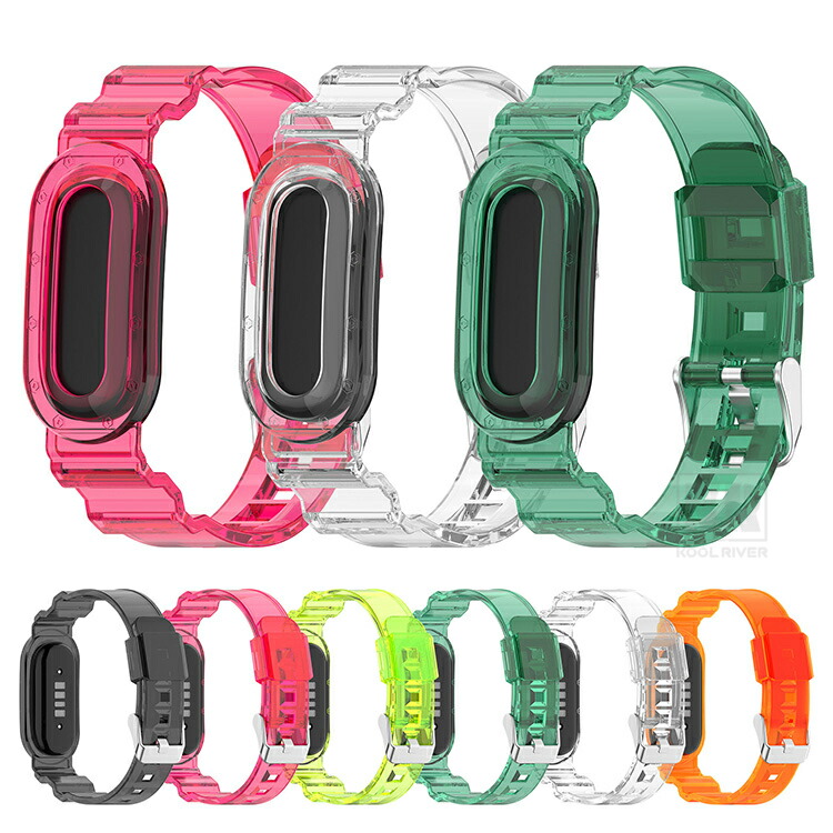Fitbit Air �P�[�X �o���h ��̌^ �J�o�[ �ی�P�[�X+���X�g�o���h TPU �N���A ���� �ϏՌ� �\�t�g�P�[�X �V���v�� �����ȒP �t�B�b�g�r�b�g �G�A