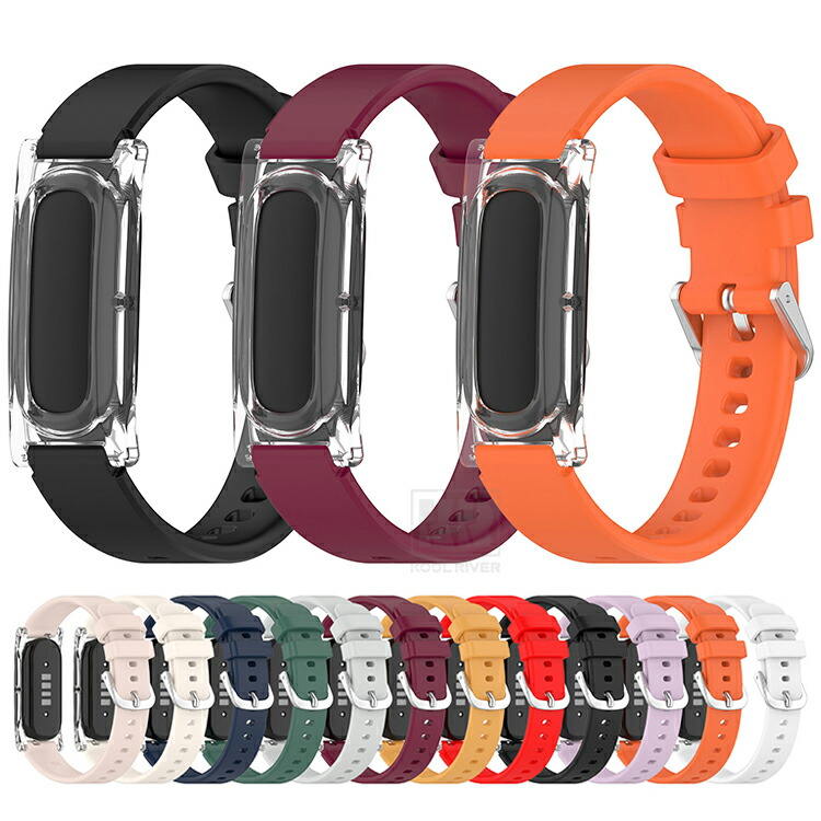 Fitbit Air �P�[�X �o���h �J�o�[ �v���X�`�b�N�n�[�h�P�[�X�{�V���R�����X�g�o���h �ی�P�[�X �N���A ���� �ϏՌ� �V���v�� �����ȒP �t�B�b�g�r�b�g