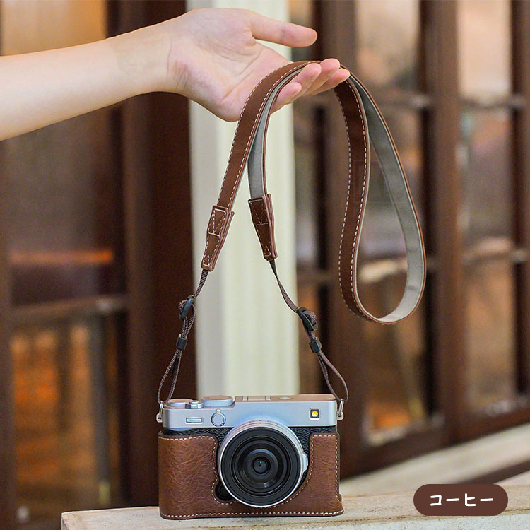 FUJIFILM X-E5 ケース カメラケース PUレザーハーフケース ハーフ