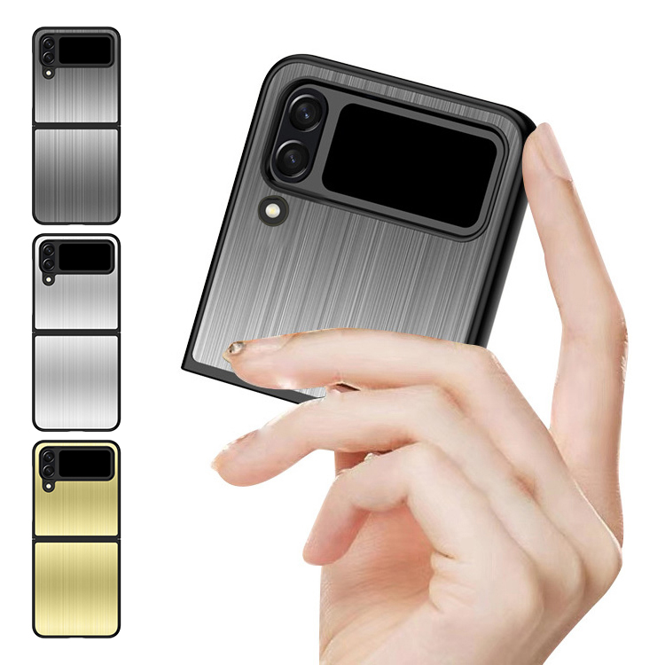 Galaxy Z Flip4 ケース カバー 折りたたみ型 メタル ギャラクシーZ