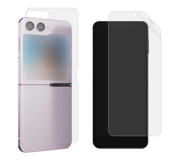 Galaxy Z Flip5 �t���ی�t�B���� + �T�u�f�B�X�v���C�t���ی�t�B���� + �w�ʕی�t�B���� �M�����N�V�[Z �t���b�v5 TPU ��ʕی�