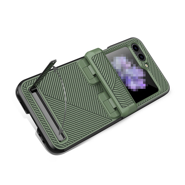 Galaxy Z Flip5 ケース 耐衝撃 カバー 折りたたみ型 プラスチック+強化ガラス スタンド機能 ケース ギャラクシーZ フリップ5 アンドロイド｜it-donya｜04