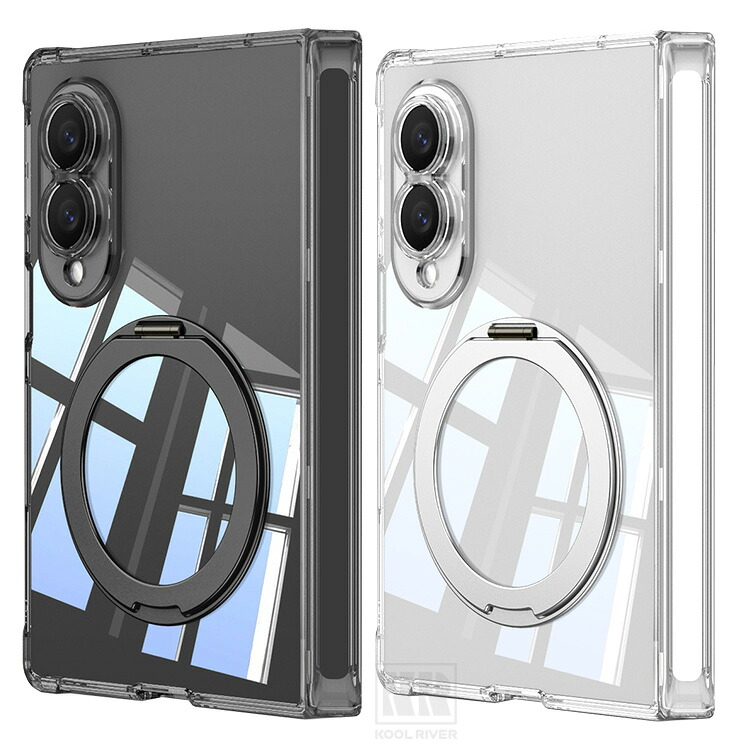 Galaxy Z Fold 8 �P�[�X �N���A �J�o�[ ���� �܂肽���݌^ TPU + �v���X�`�b�N �n�[�h�P�[�X Qi�[�d ���C�����X�[�d�Ή� ��̌^�����O�t��