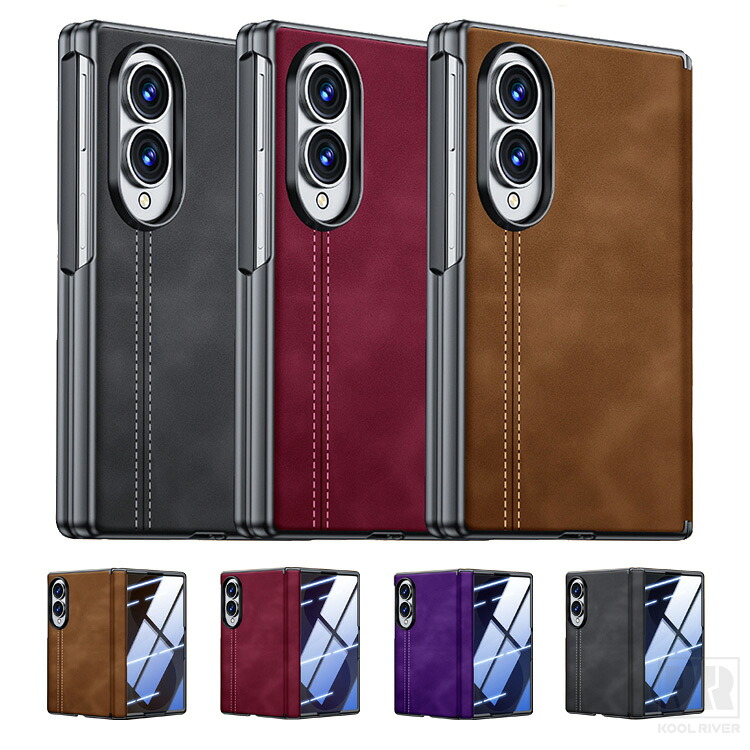 Galaxy Z Fold8 �P�[�X �ϏՌ� �J�o�[ �܂肽���݌^ �����K���X�t�B�����t�� �v���X�`�b�N + PU���U�[ �X�e�b�` �`�����h�~ �ی�P�[�X �V���v�� Samsung