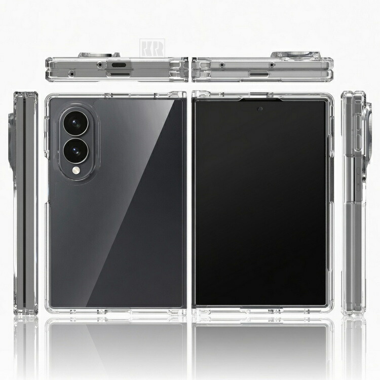 Galaxy Z Fold対応 8 Wide ケース 耐衝撃 クリア カバー 透明