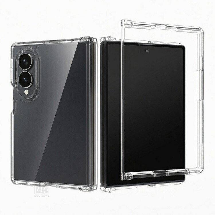 Galaxy Z Fold対応 8 Wide ケース 耐衝撃 クリア カバー 透明