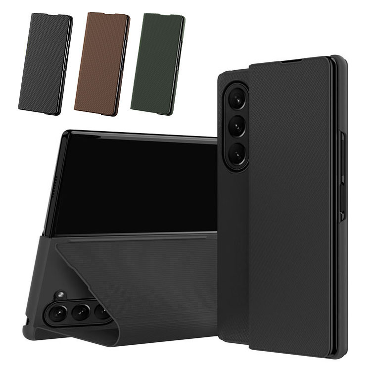 Galaxy Z Fold6 �P�[�X �蒠�^ ���킢�� �J�o�[ �J�[�{���� �X�^���h�@�\ �܂肽���݌^ PU���U�[ Samsung �T���X�� �M�����N�V�[ Z �t�H�[���h6