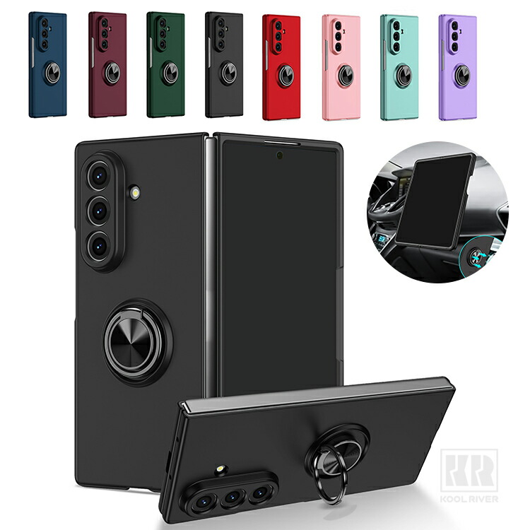 Galaxy Z Fold8 �P�[�X �J�o�[ �܂肽���݌^ �ϏՌ� �}�O�l�b�g���ԍڃz���_�[�Ή�  ��̌^�����O�t�� �X�^���h�@�\ �V���v�� ������ Samsung �T���X��