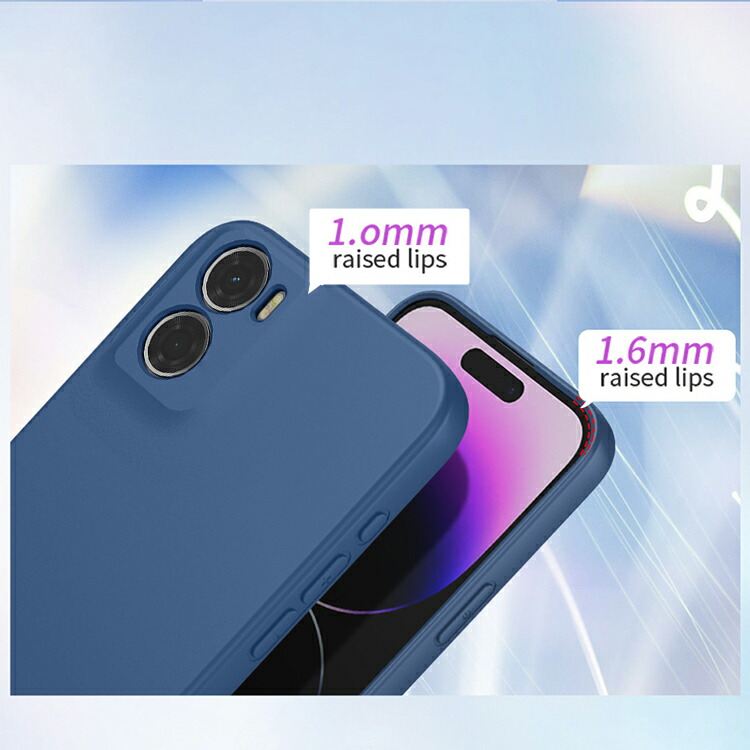 Motorola moto g 05 青色 ケース付き motorola（モトローラ） motorola moto g05 ケース クリア 耐衝撃
