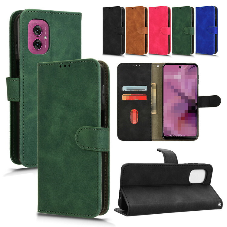 Moto G55 5G �P�[�X �蒠�^ �J�o�[ PU���U�[ �蒠�^PU���U�[�P�[�X �X�^���h�@�\ �J�[�h���[ MOTOROLA MOTO ���g���[�� ���g G55 5G �������� �������