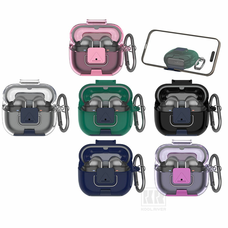 Galaxy Buds3 FE �N���A �P�[�X TPU +�v���X�`�b�N �V���v�� �ی�J�o�[ �J���r�i�t�� �X�^���h�@�\ ���C�����X�C���z��  �������� ������� �J�o�[ ���h�~