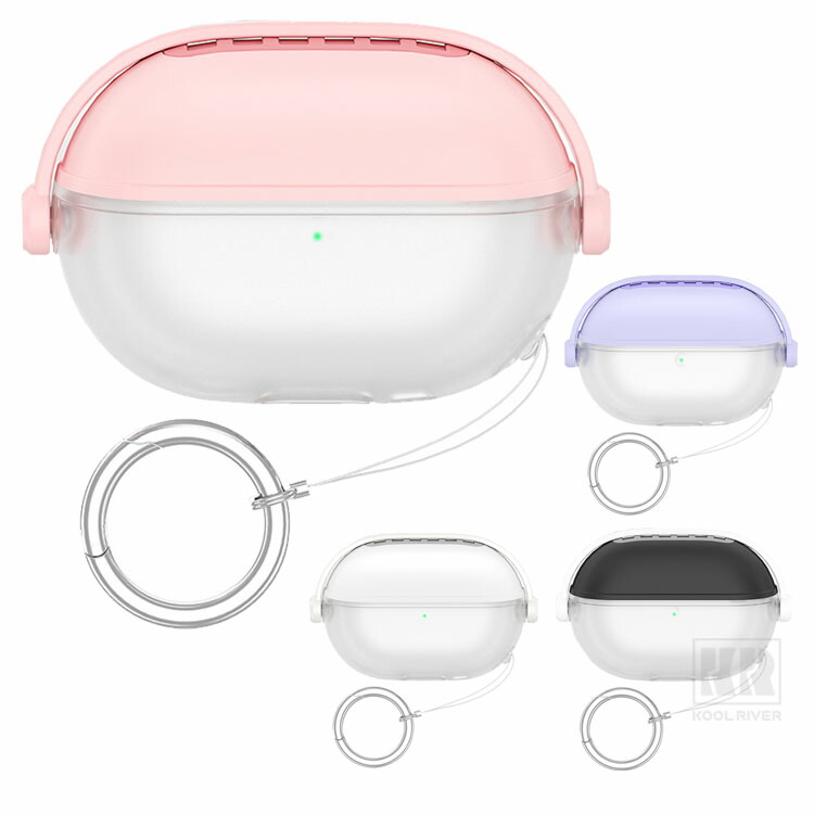 Galaxy Buds3 FE �N���A �P�[�X TPU +�v���X�`�b�N �V���v�� �ی�J�o�[ �J���r�i�t�� ���C�����X�C���z��  �������� ������� �J�o�[ ���h�~ �P�[�X