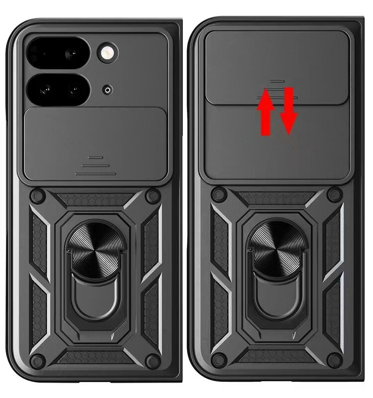 Pixel 9 Pro Fold ケース 耐衝撃 カバー 折りたたみ型 一体型リング