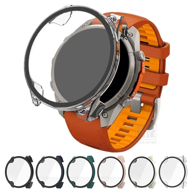 Fenix9 Pro�p �P�[�X 43mm 47mm 51mm �J�o�[ �t���ʋ����K���X �S�ʕی� �t���ی�P�[�X/�t�B������� GARMIN�p �K�[�~���p �t�F�j�b�N�X9 �v���p