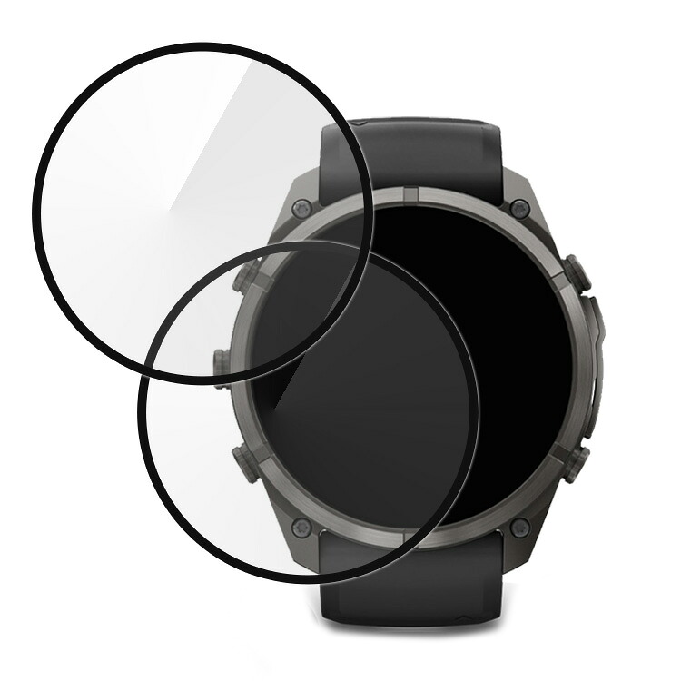 Garmin fenix 9/9Pro�p �t���ی�t�B���� 43mm/47mm/51mm PMMA 2������ �ی�t�B���� �S�ʕی� PMMA�f�� ���h�~ �v���e�N�^�[ �t�F�j�b�N�X9/9�v���p