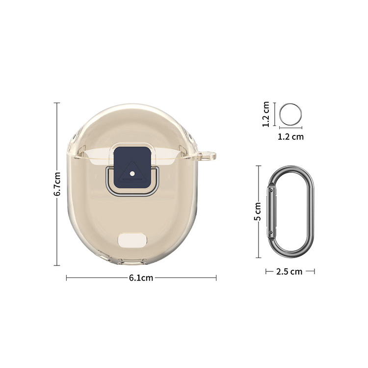 Google Pixel Buds Pro 2 ワイヤレス ヘッドホン ケース カラビナ付き