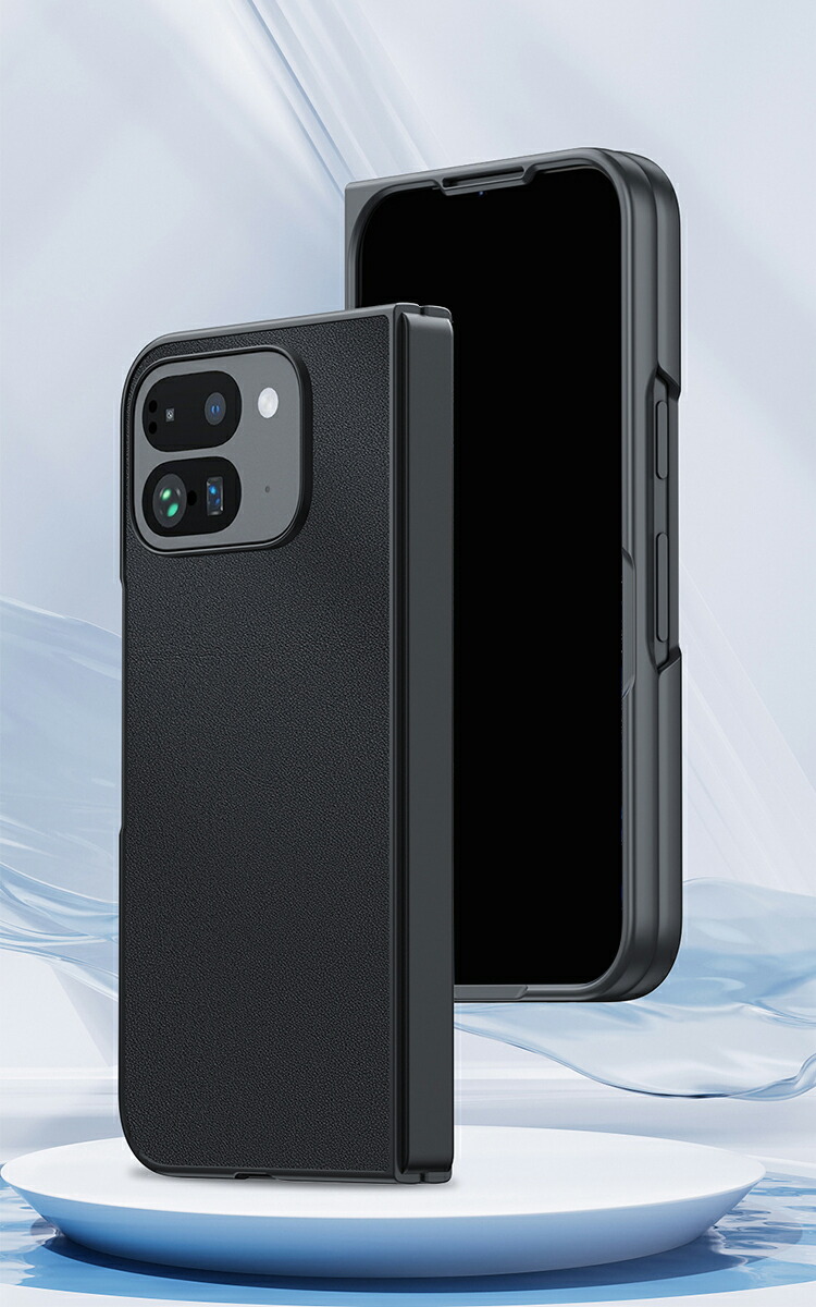 Pixel 10 Pro Fold ケース カバー PUレザー+プラスチック ハードケース