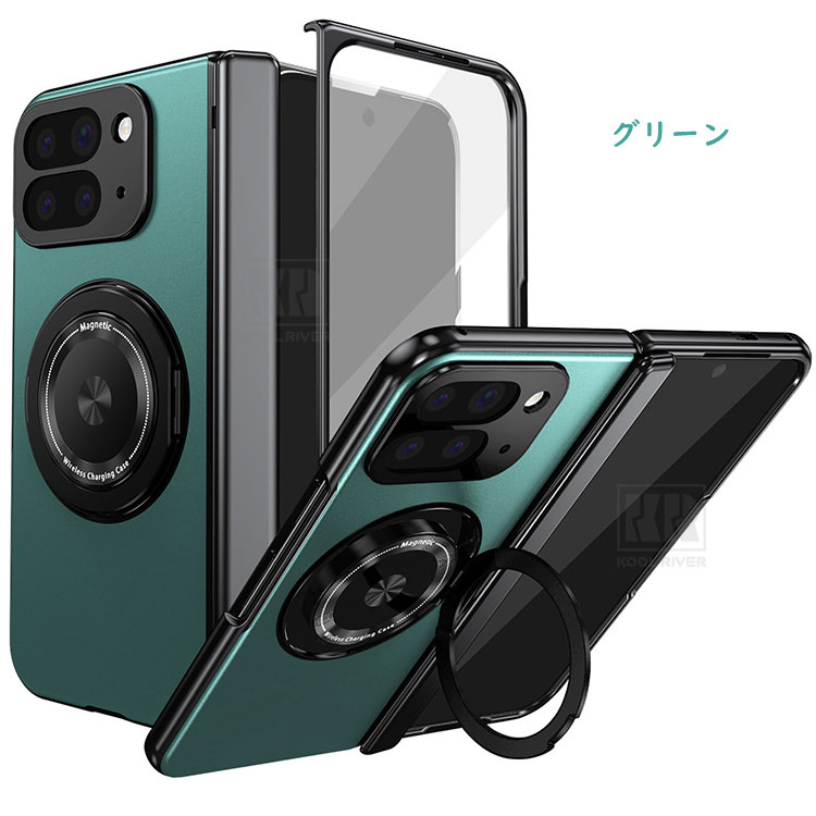 Pixel 10 Pro Fold ケース カバー メッキ 強化ガラスフィルム付き