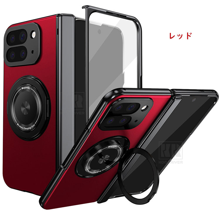 Pixel 10 Pro Fold ケース カバー メッキ 強化ガラスフィルム付き