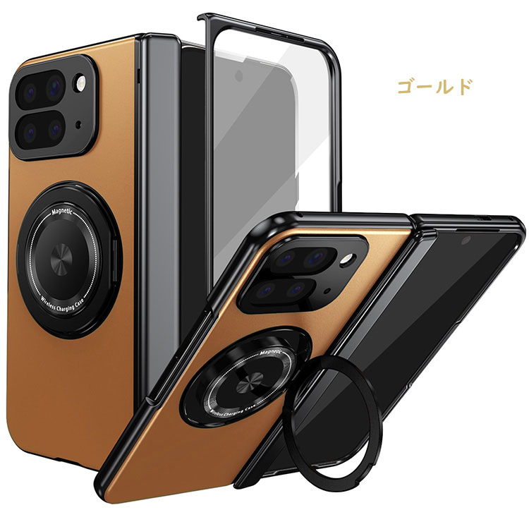 Pixel 10 Pro Fold ケース カバー メッキ 強化ガラスフィルム付き