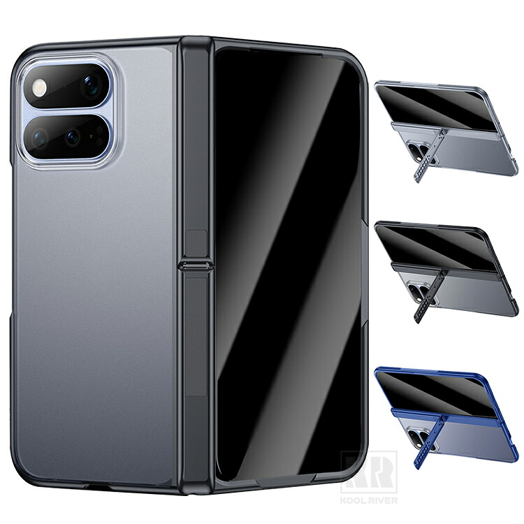 Pixel 11 Pro Fold �P�[�X �J�o�[ �O�ʋ����K���X �}�b�g�d�l ������ �����K���X+�v���X�`�b�N �X�^���h�@�\ �q���W�ی� �ی�P�[�X