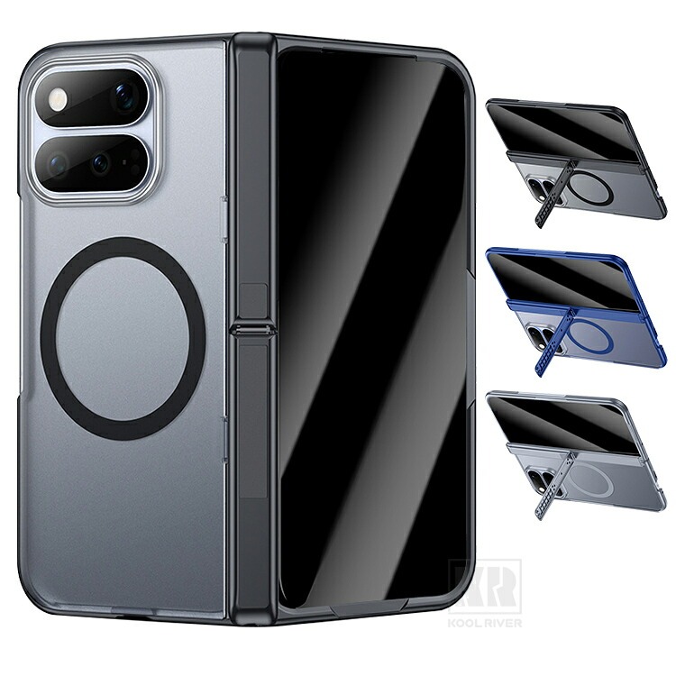 Pixel 11 Pro Fold �P�[�X �J�o�[ �O�ʋ����K���X �}�b�g�d�l ������ �����K���X+�v���X�`�b�N �X�^���h�@�\ �q���W�ی� Qi�[�d ���C�����X�[�d�Ή�