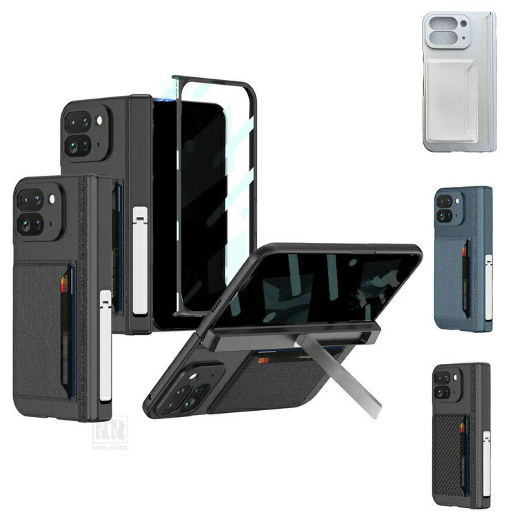Pixel 11 Pro�Ή� Fold �P�[�X �ϏՌ� �J�o�[ �J�[�h���[ �X�^���h�@�\ �����K���X+PU���U�[+�v���X�`�b�N �O�ʋ����K���X �V���v�� �O�[�O��