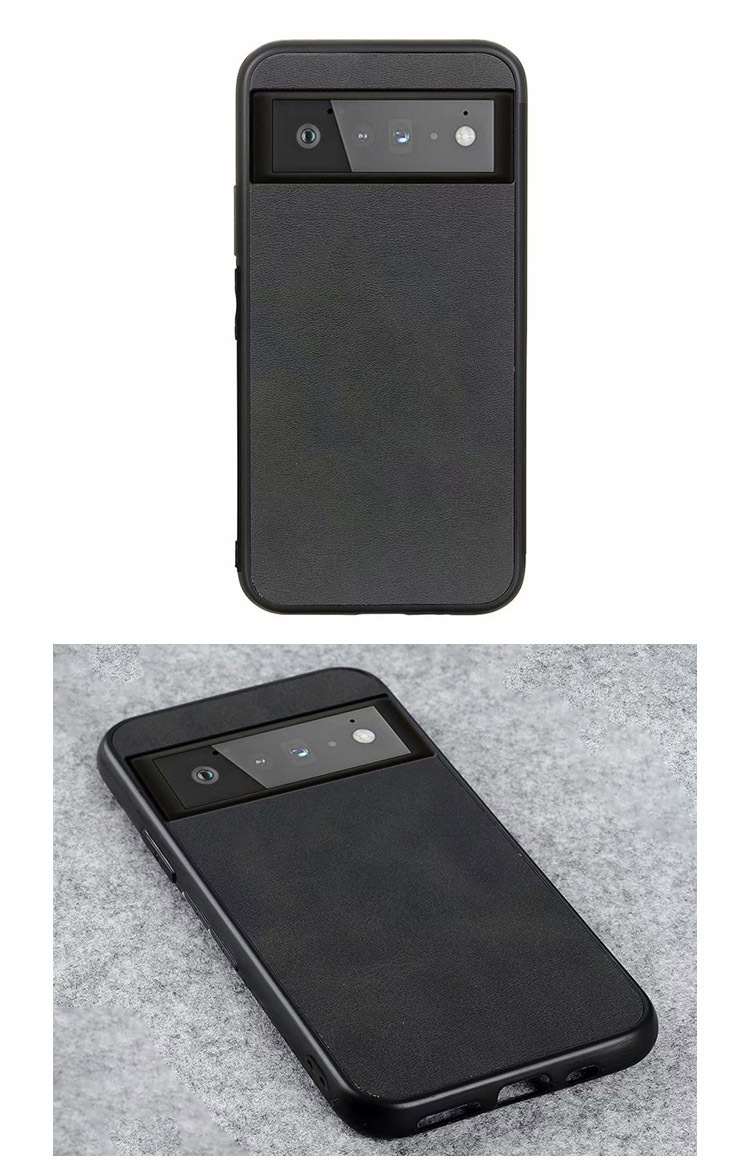 Google Pixel 6/Pixel 6 Pro ケース レザー調 シンプル 耐衝撃 保護 
